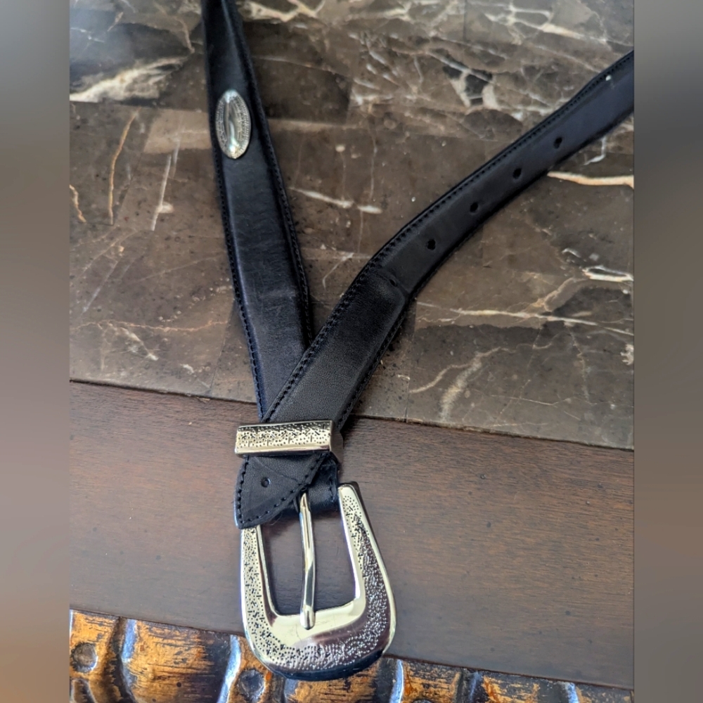 Black And silver westren Belt